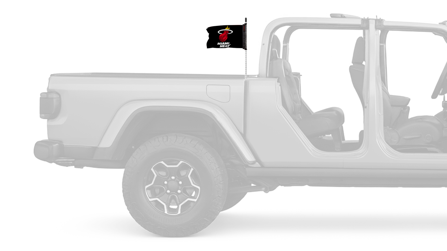 Miami Heat 11"x17" Forever Wave Flag for Jeep Gladiator JT