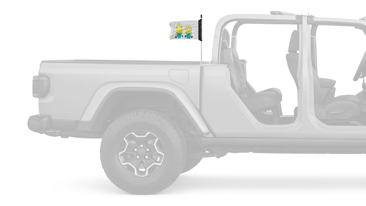 Minions 12"x18" Forever Wave Flag for Jeep Gladiator JT