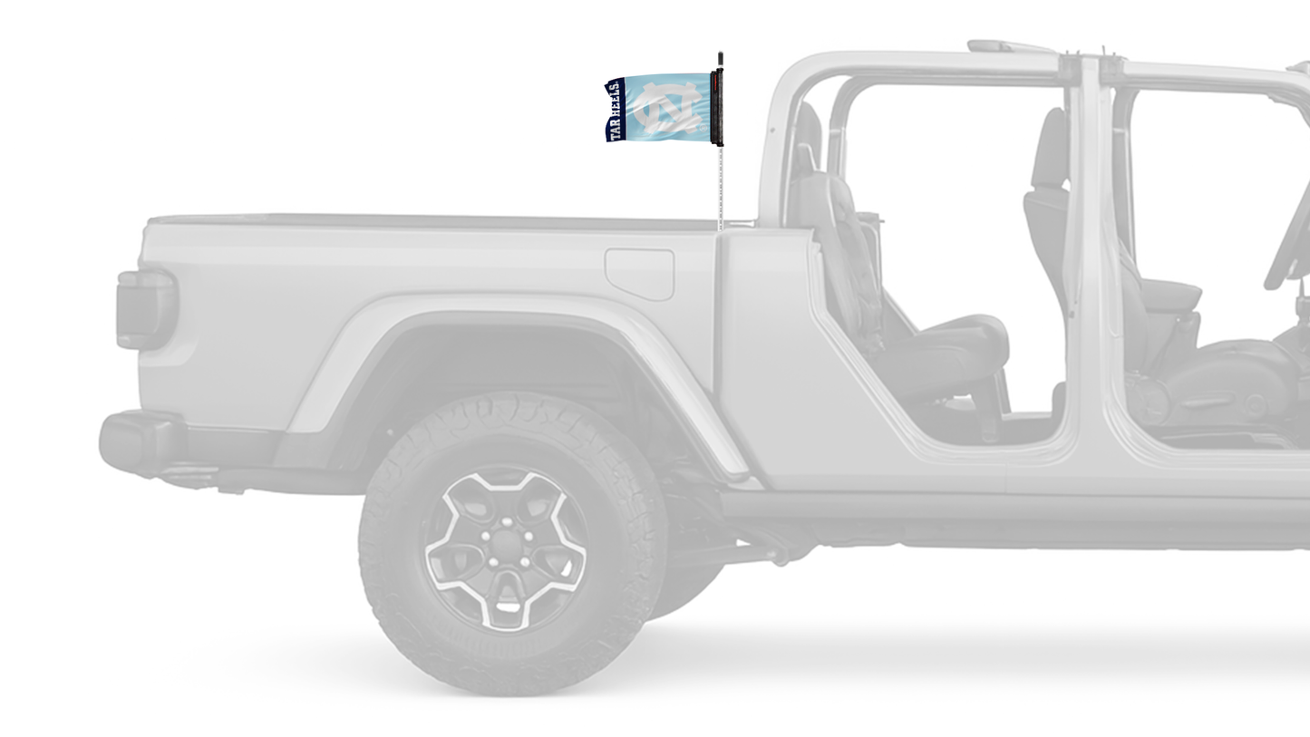 North Carolina 11"x17" Forever Wave Flag for Jeep Gladiator JT