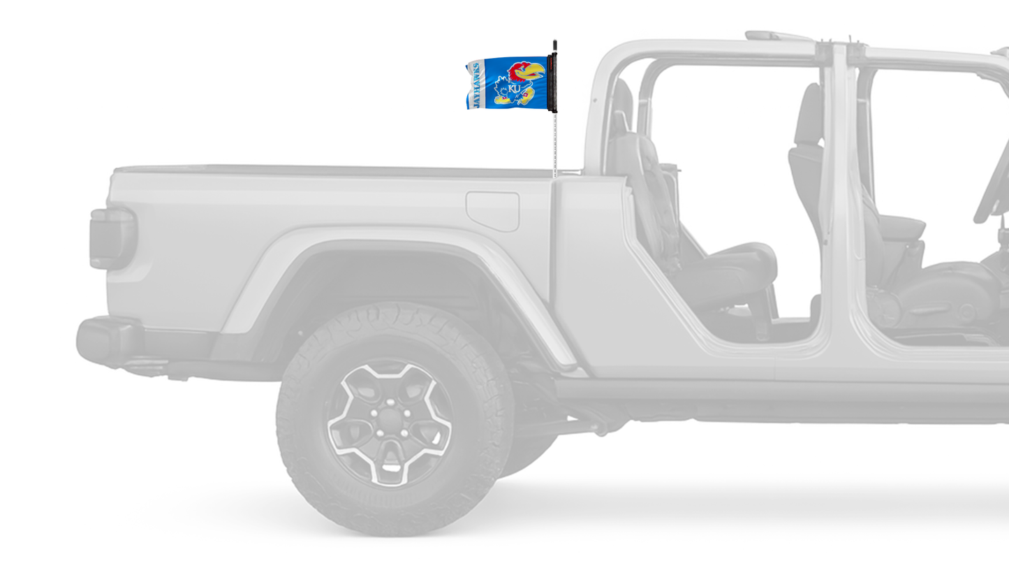 Kansas 11"x17" Forever Wave Flag for Jeep Gladiator JT
