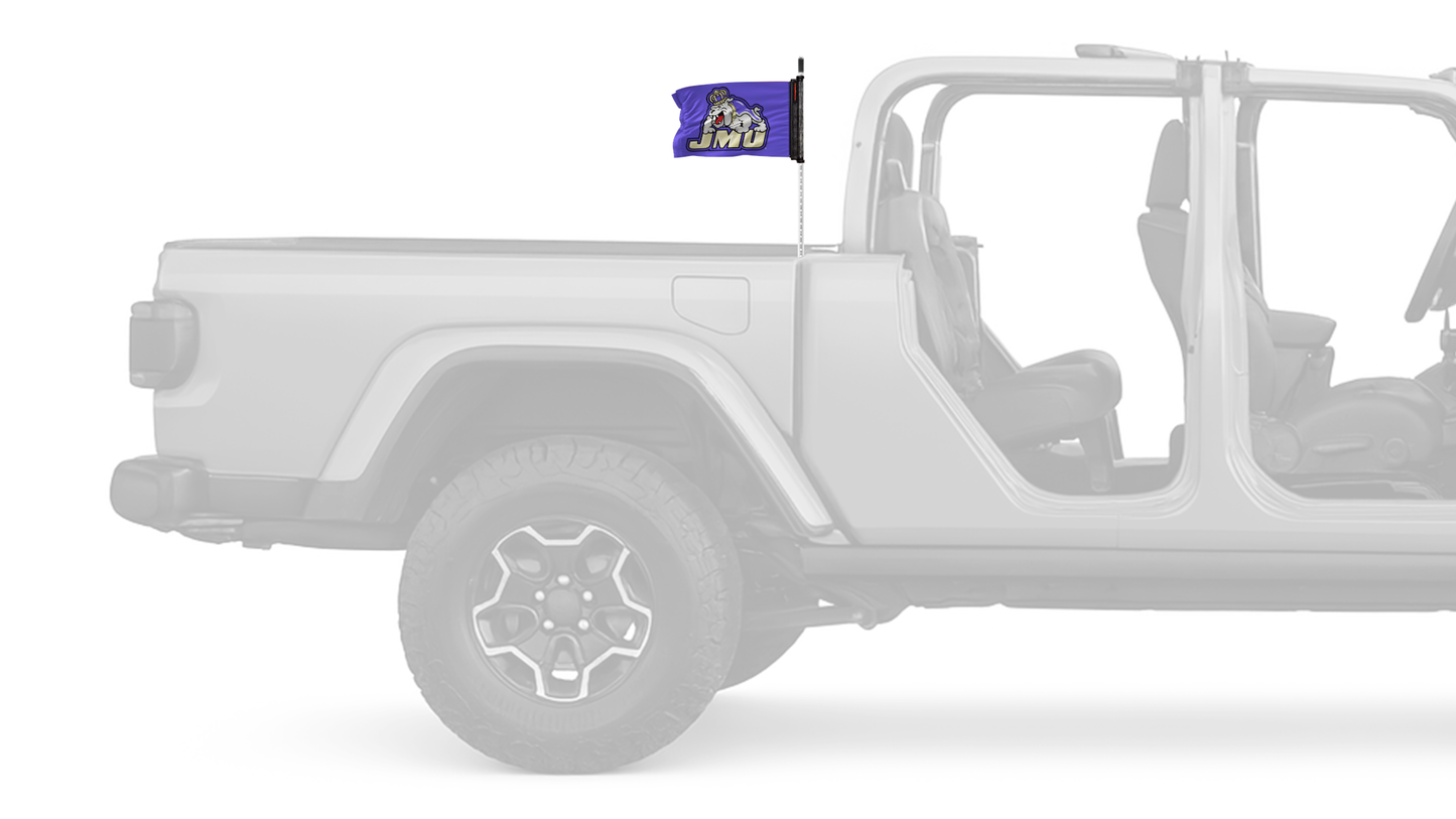 James Madison University 11"x17" Forever Wave Flag for Jeep Gladiator JT