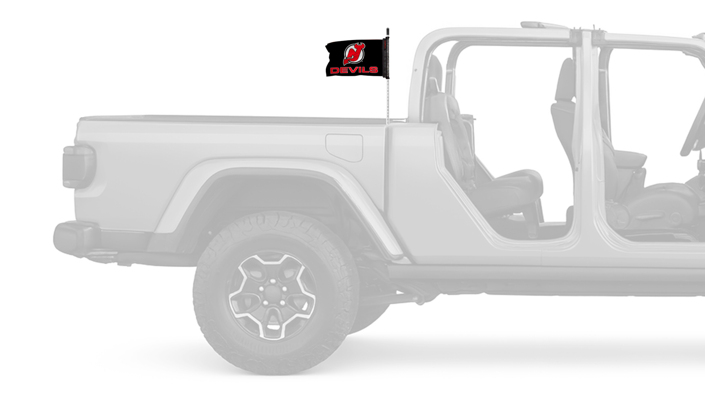 New Jersey Devils 11"x17" Forever Wave Flag for Jeep Gladiator JT