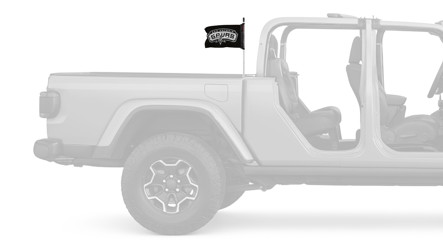 San Antonio Spurs 11"x17" Forever Wave Flag for Jeep Gladiator JT