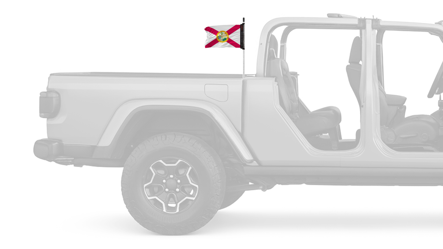 State Flag Florida 12"x18" Forever Wave Flag for Jeep Gladiator JT