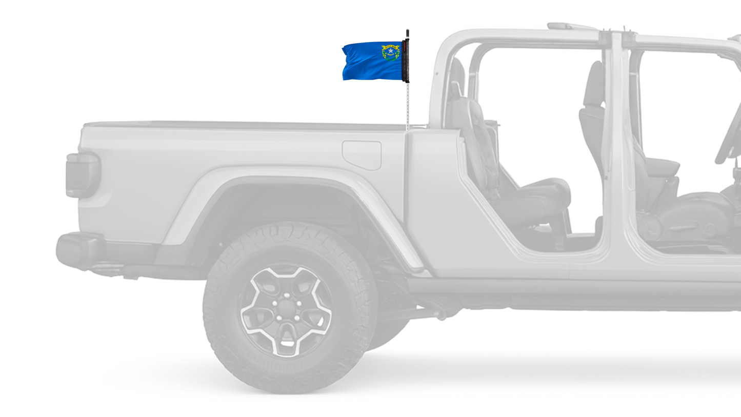 State Flag Nevada 12"x18" Forever Wave Flag for Jeep Gladiator JT