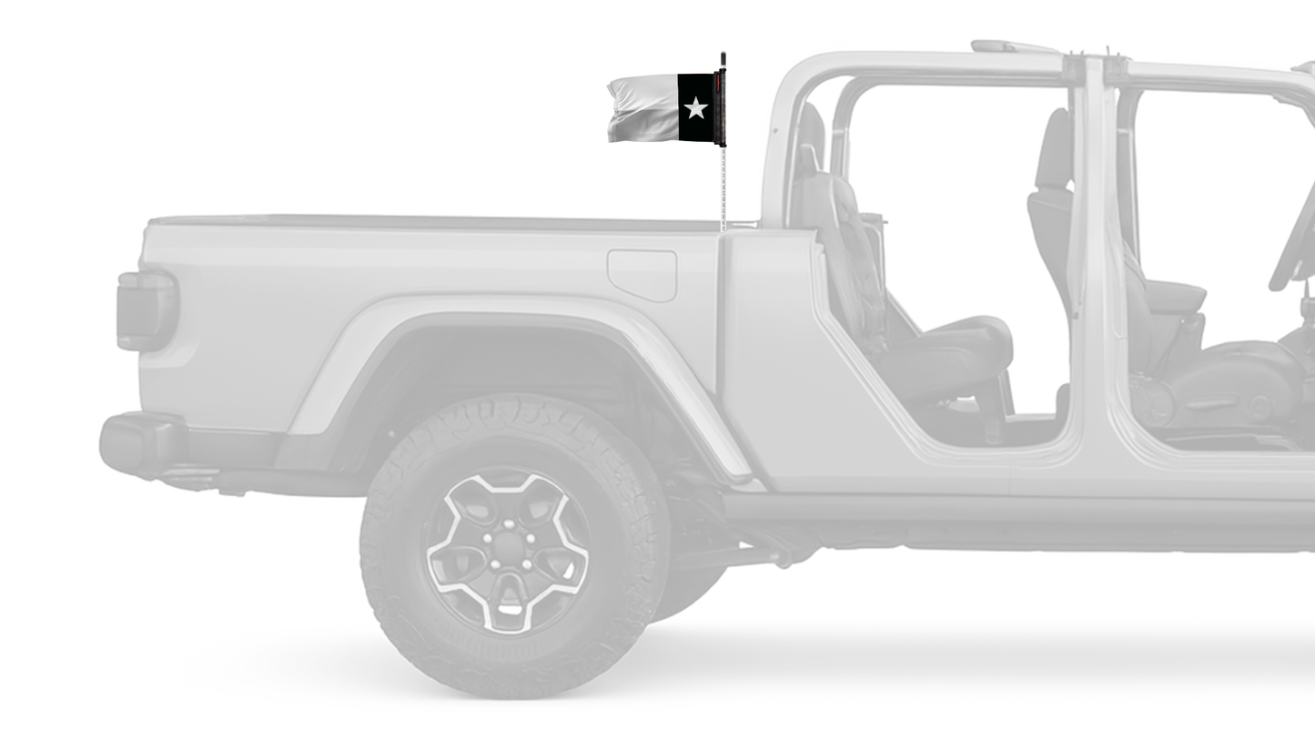 State Flag Texas Subdued 12"x18" Forever Wave Flag for Jeep Gladiator JT