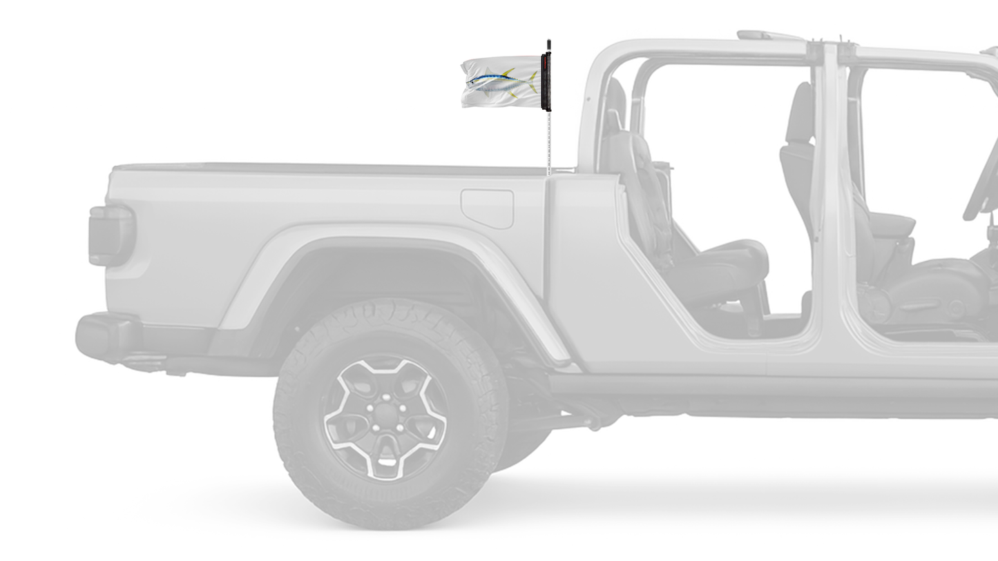 Tuna 12"x18" Forever Wave Flag for Jeep Gladiator JT