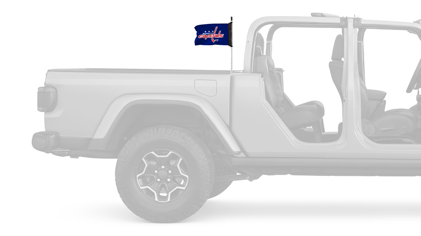 Washington Capitals 11"x17" Forever Wave Flag for Jeep Gladiator JT