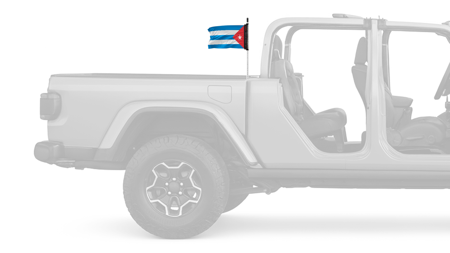 Cuba 12"x18" Forever Wave Flag for Jeep Gladiator JT