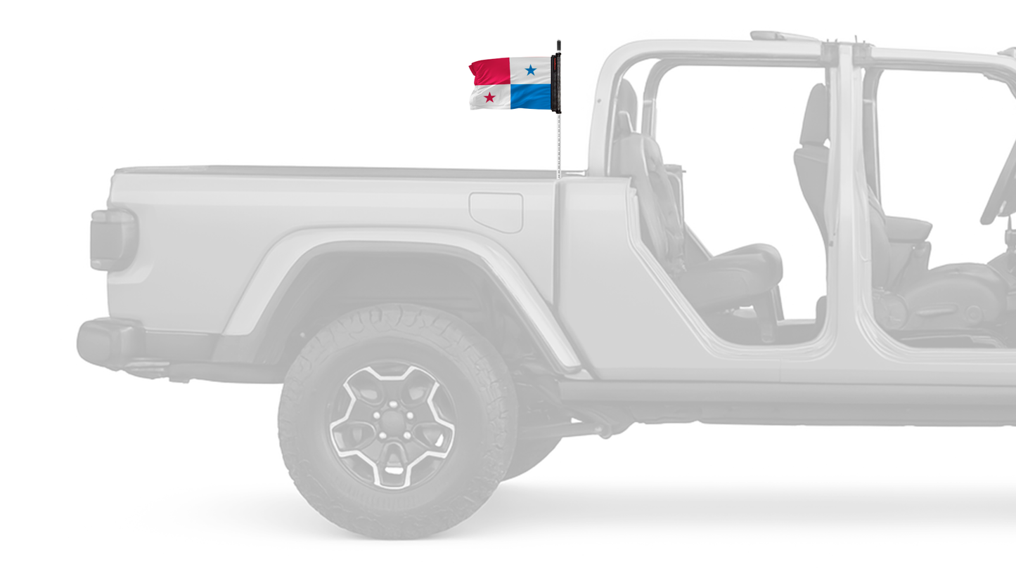 Panama 12"x18" Forever Wave Flag for Jeep Gladiator JT