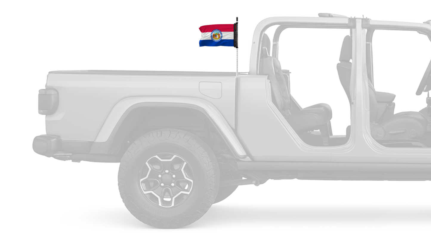 State Flag Missouri 12"x18" Forever Wave Flag for Jeep Gladiator JT