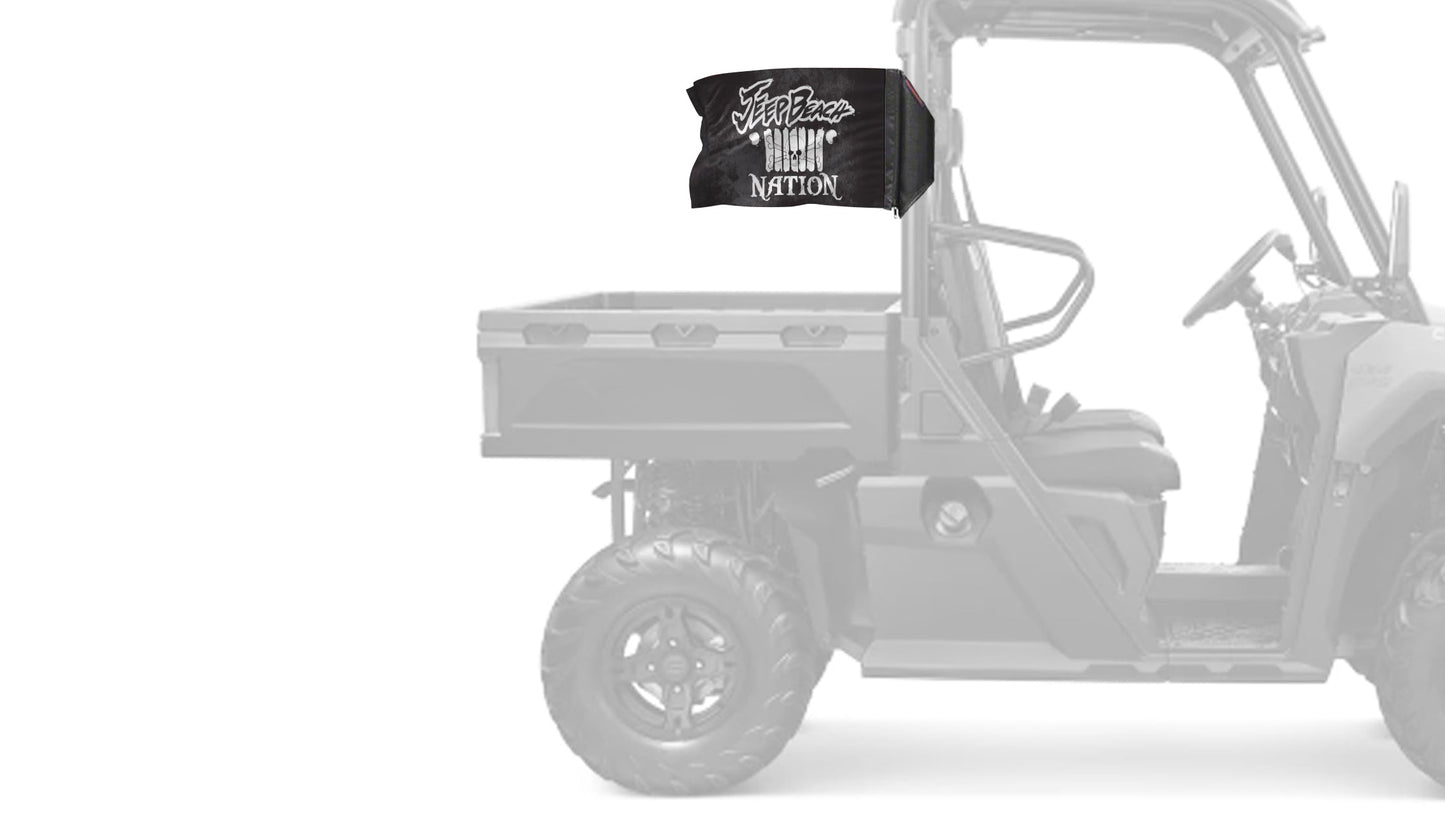 Jeep Beach Nation 12"x18" Forever Wave Flag for UTVs