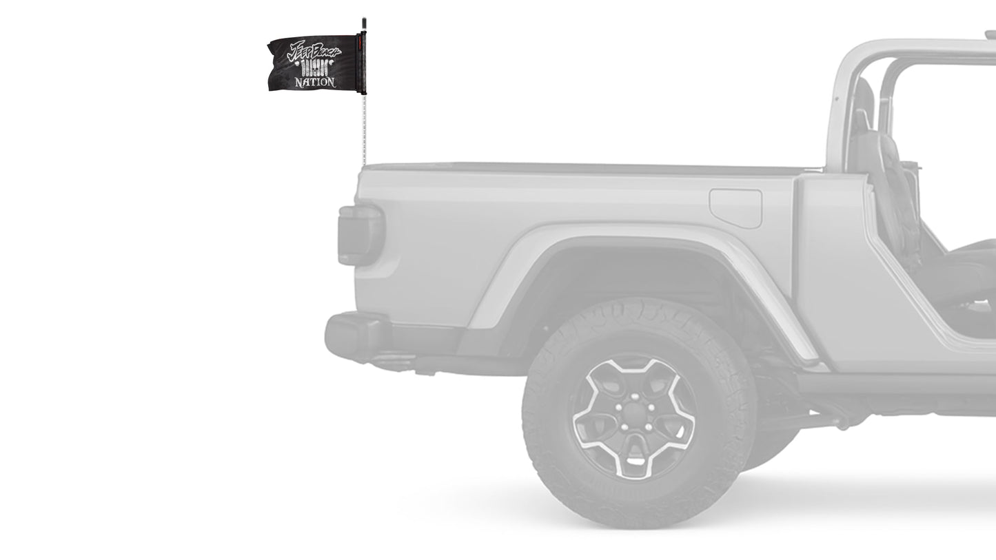 Jeep Beach Nation 12"x18" Forever Wave Flag for Jeep Wrangler LJ 2003-2006