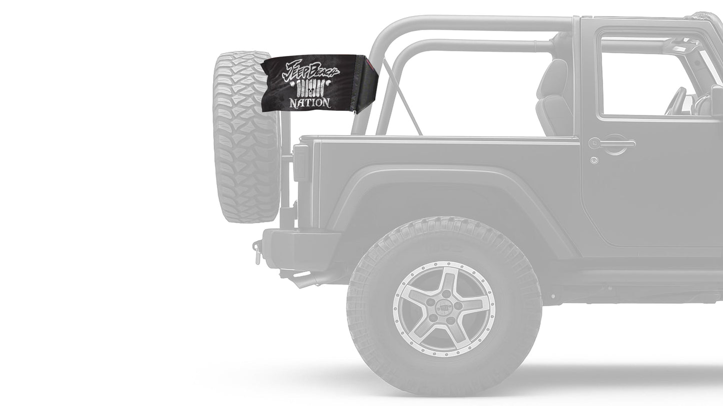 Jeep Beach Nation 12"x18" Forever Wave Flag for Jeep Wrangler TJ 1996-2006