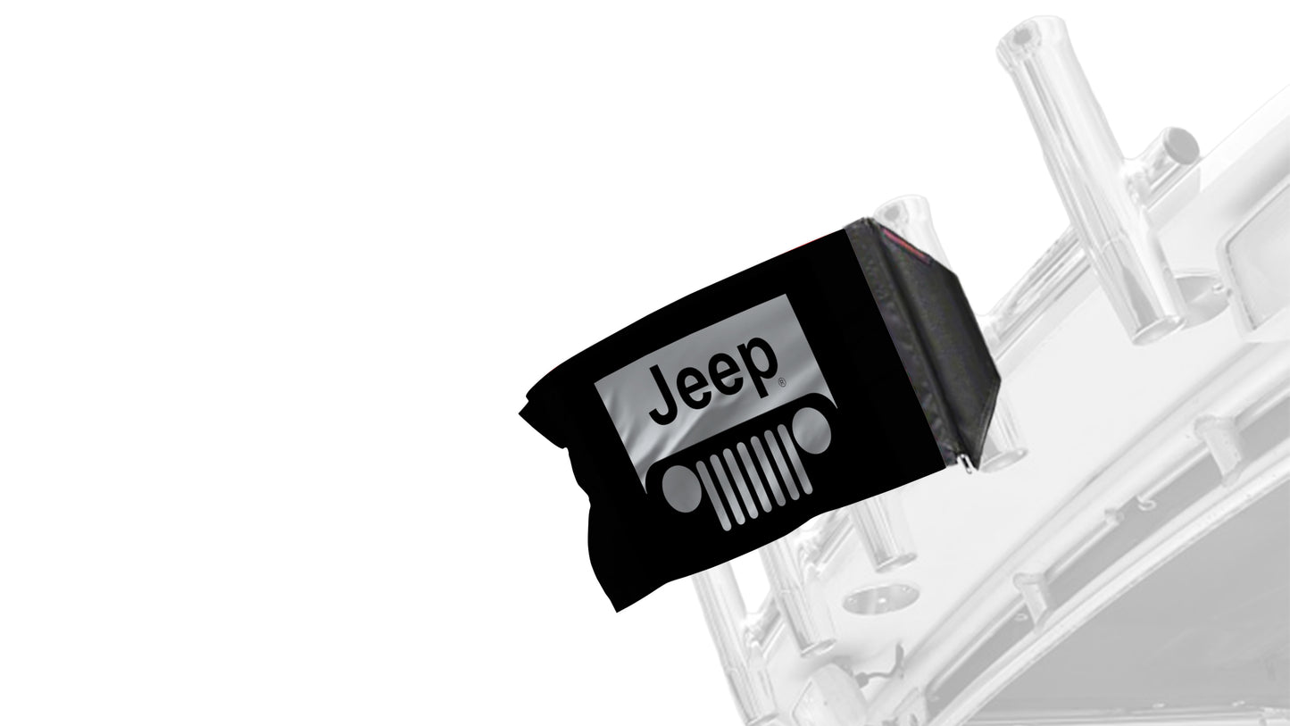 Jeep Grill 12"x18" Forever Wave Flag for Boats