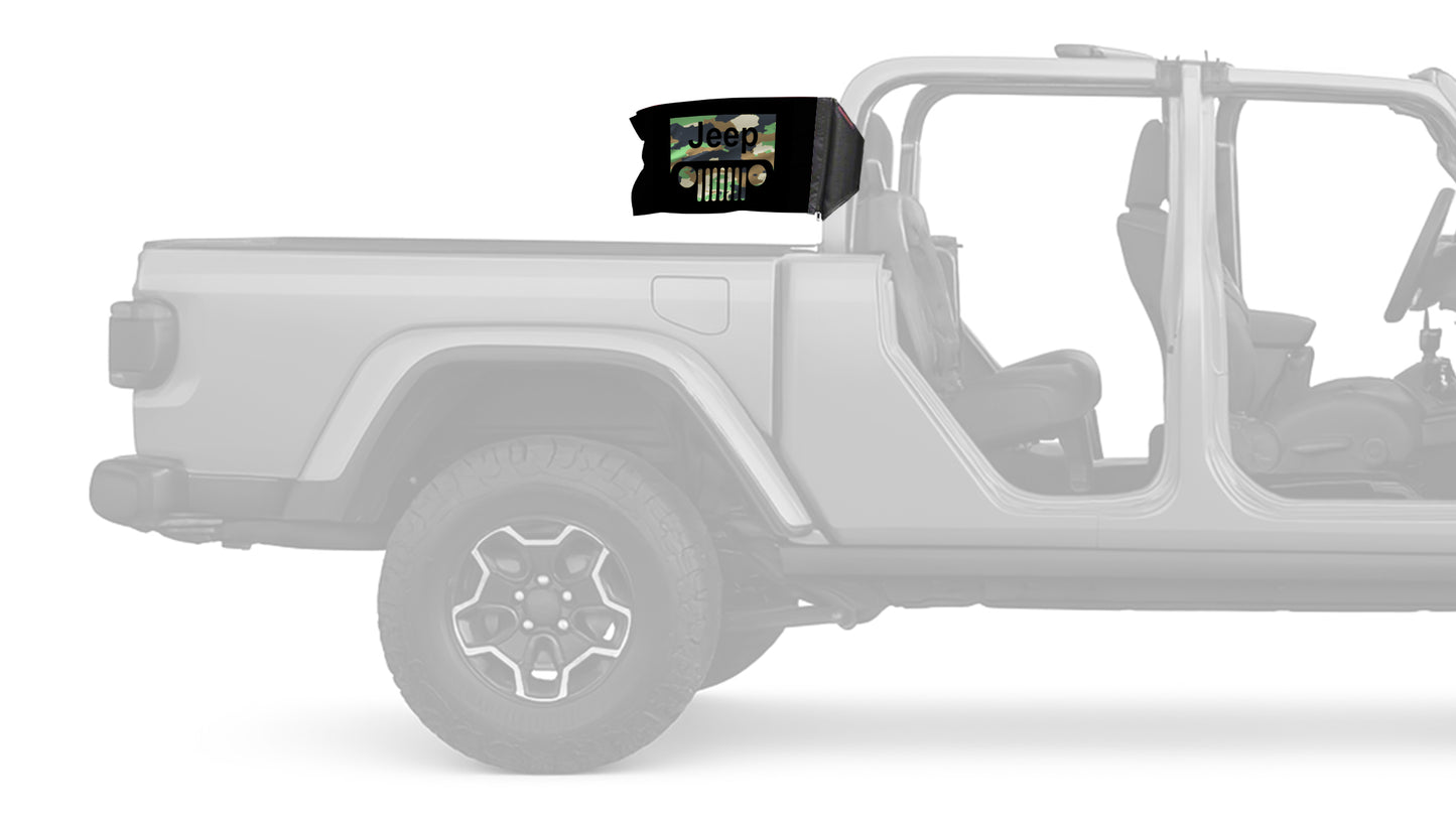 Jeep Grill 12"x18" Forever Wave Flag for Jeep Gladiator JT