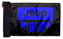 Jeep Grill 12"x18" Forever Wave Flag for Jeep Wrangler JL 2-Door 2018-Present