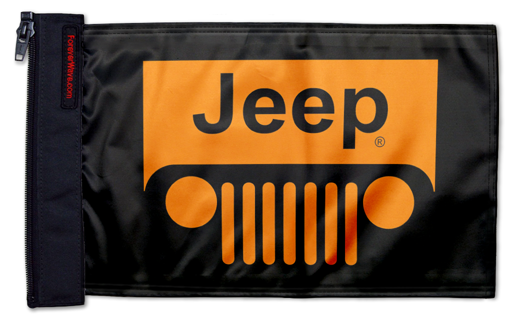 Jeep Grill 12"x18" Forever Wave Flag