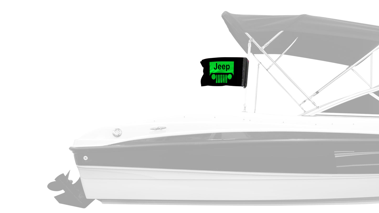 Jeep Grill 12"x18" Forever Wave Flag