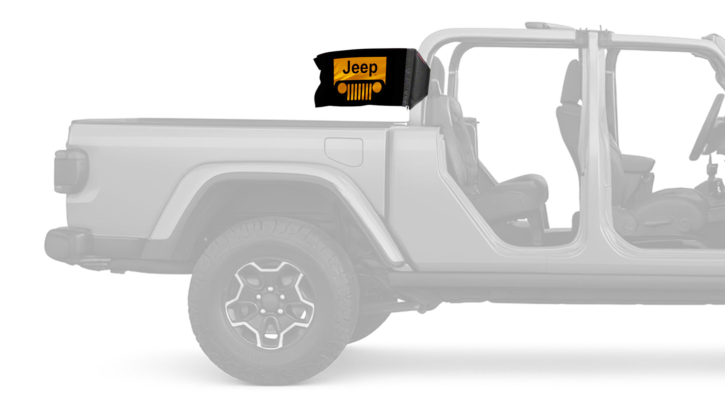 Jeep Grill 12"x18" Forever Wave Flag for Jeep Gladiator JT