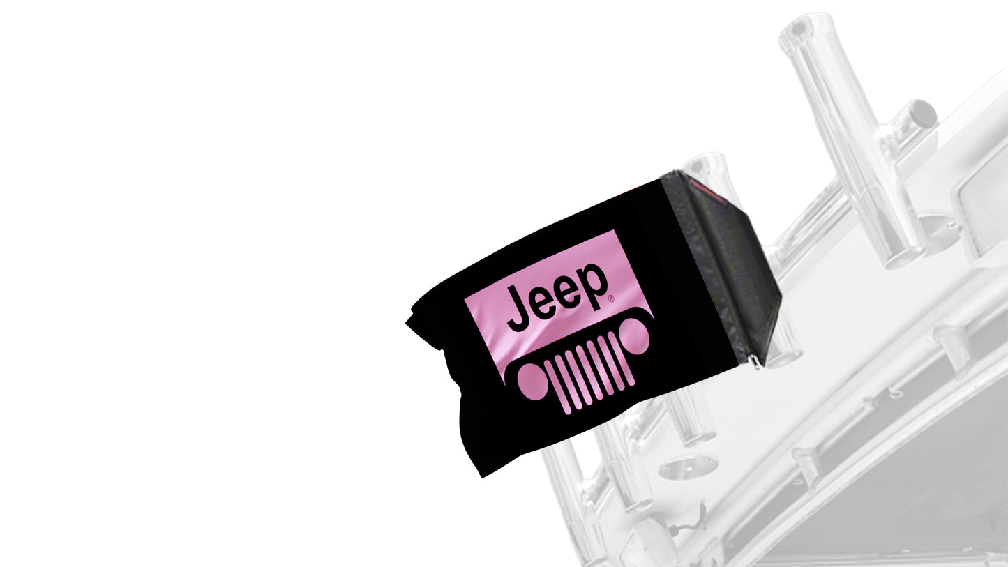 Jeep Grill 12"x18" Forever Wave Flag for Boats