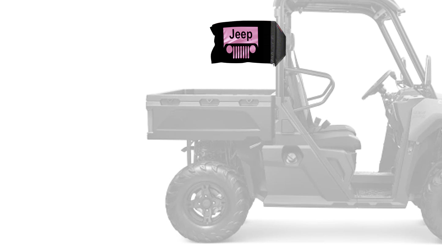 Jeep Grill 12"x18" Forever Wave Flag for UTVs