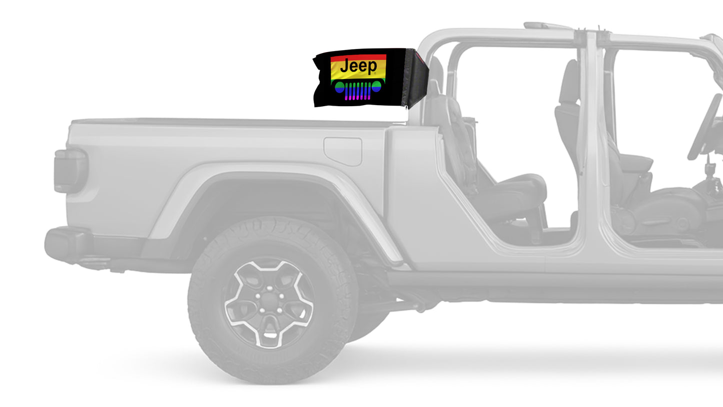 Jeep Grill 12"x18" Forever Wave Flag