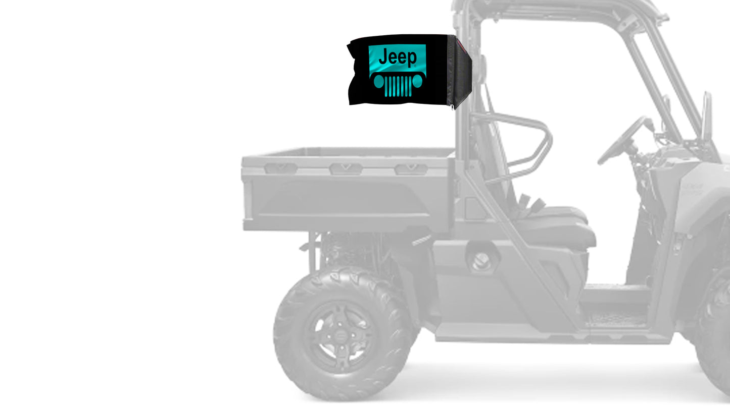 Jeep Grill 12"x18" Forever Wave Flag