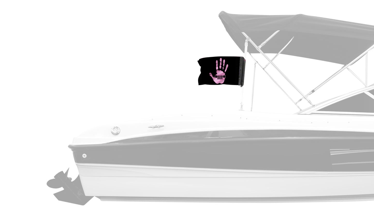 Jeep Wave 12"x18" Forever Wave Flag for Boats