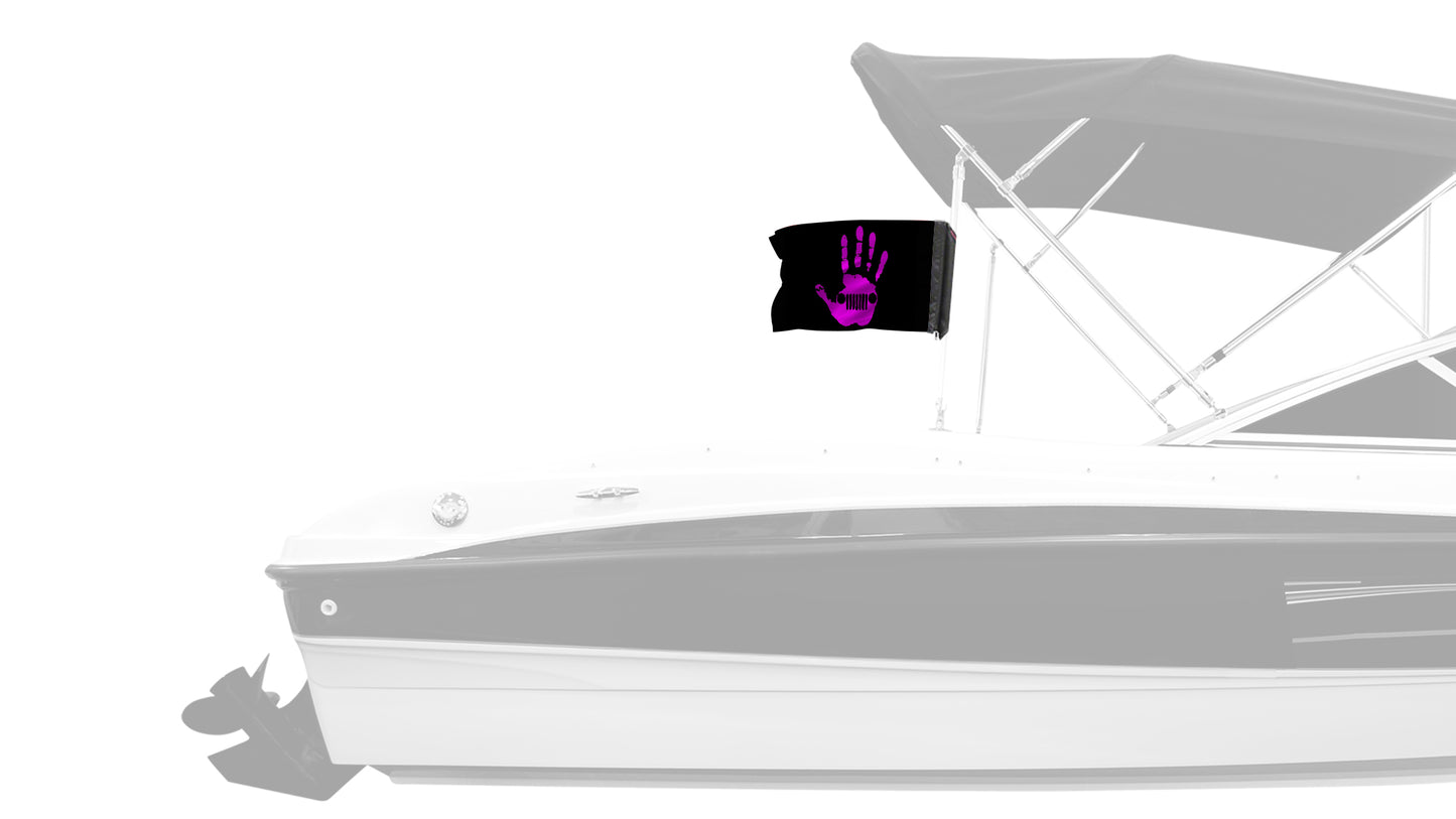 Jeep Wave 12"x18" Forever Wave Flag for Boats