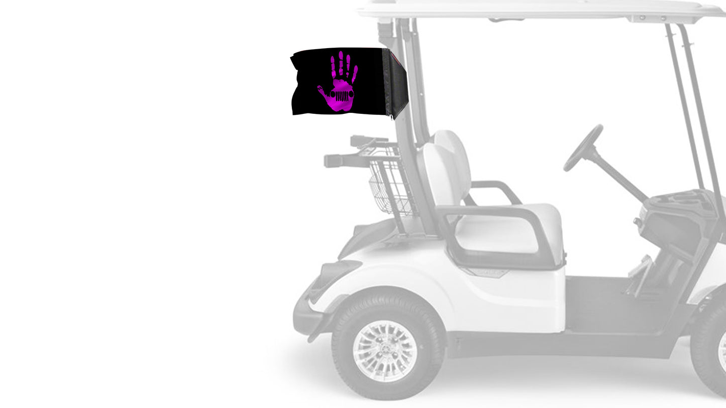 Jeep Wave 12"x18" Forever Wave Flag for Golf Carts