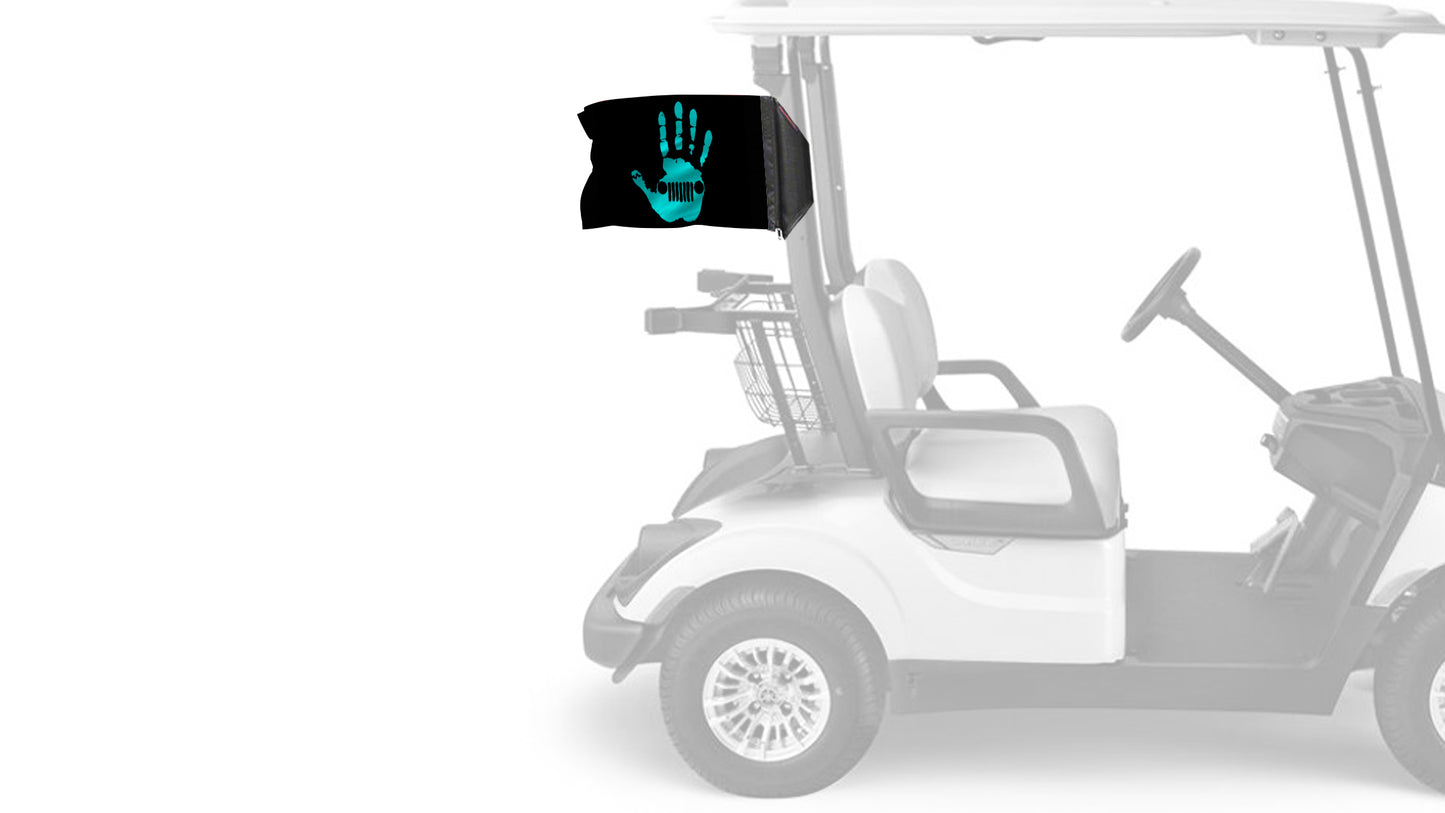 Jeep Wave 12"x18" Forever Wave Flag for Golf Carts