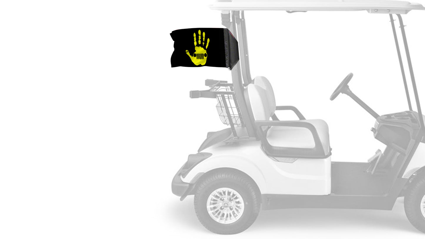 Jeep Wave 12"x18" Forever Wave Flag for Golf Carts