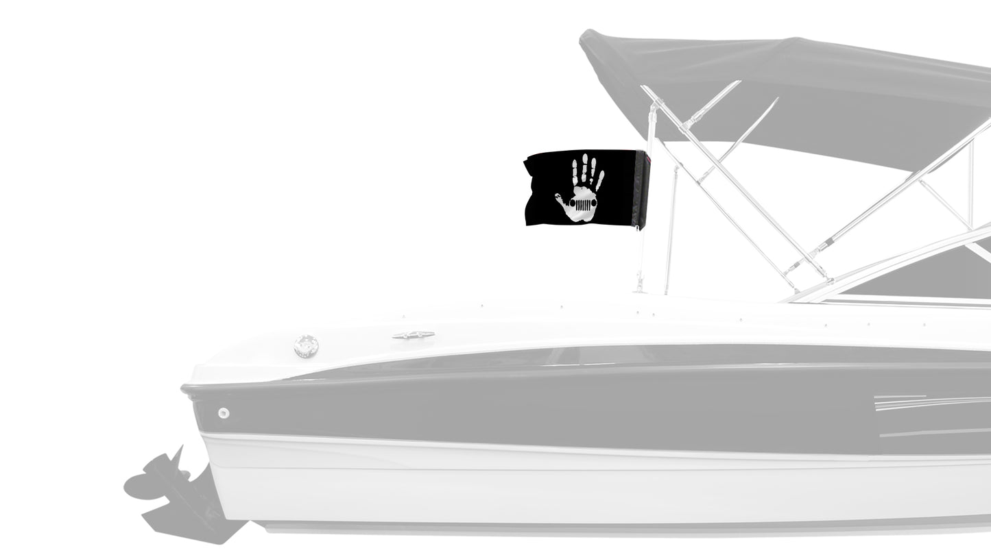 Jeep Wave 12"x18" Forever Wave Flag
