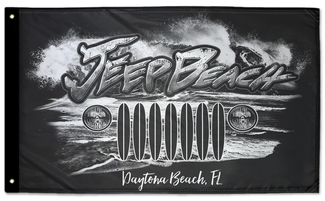 Jeep Beach 3'x5' Double-Sided Flag