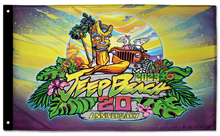 Jeep Beach 2023 3'x5' Double-Sided Flag