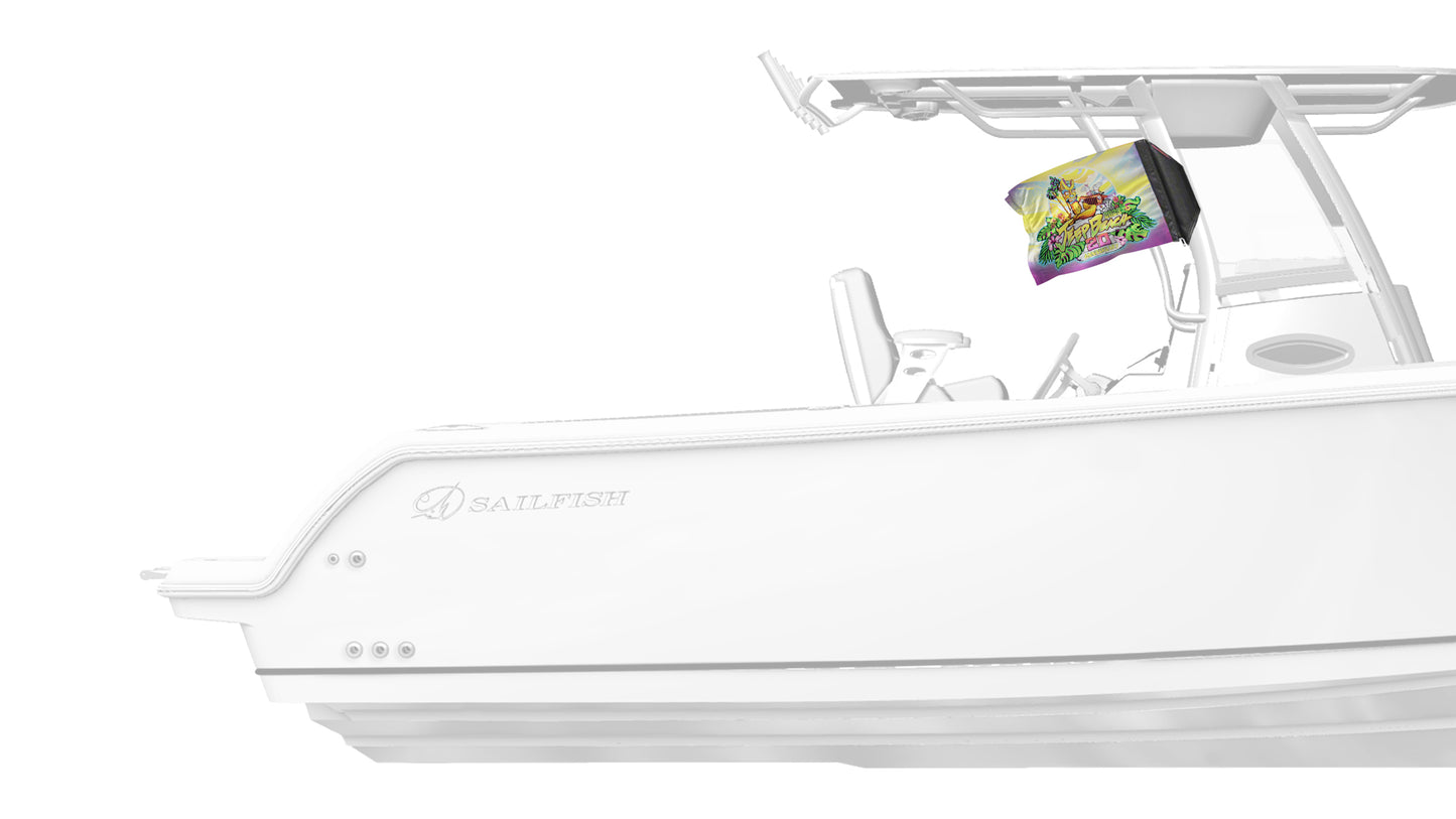 Jeep Beach 2023 12"x18" Forever Wave Flag for Boats