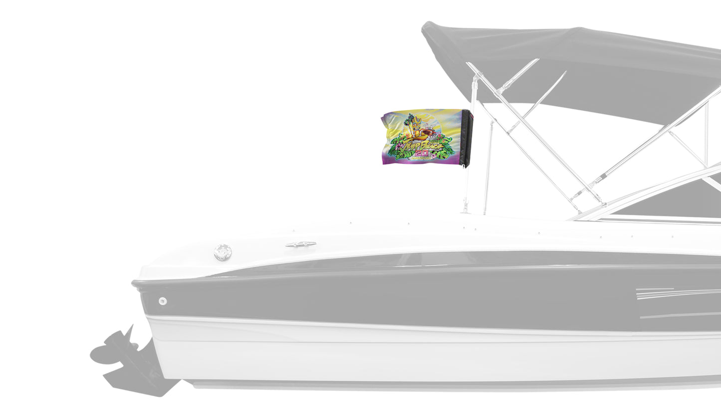 Jeep Beach 2023 12"x18" Forever Wave Flag for Boats