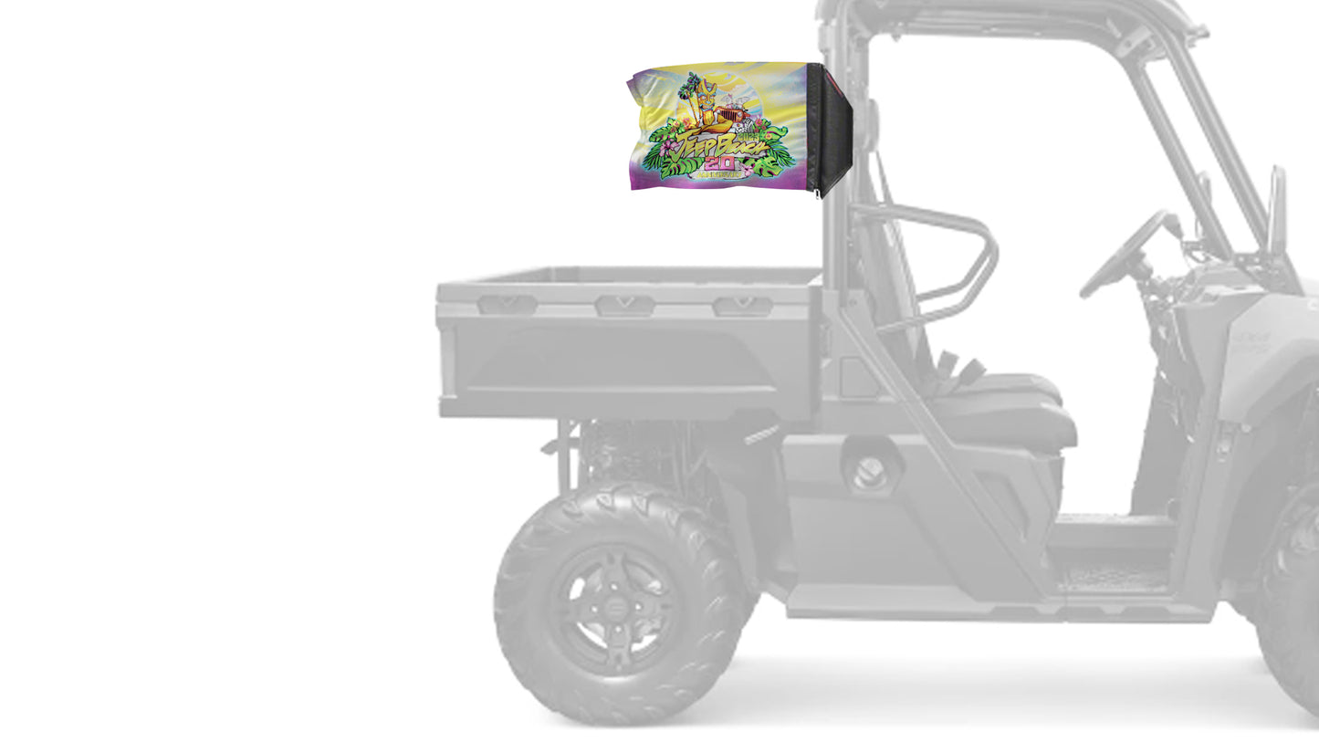 Jeep Beach 2023 12"x18" Forever Wave Flag