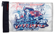 Jeep Beach 2026 12"x18" Forever Wave Flag for Jeep Wrangler JL 2-Door 2018-Present