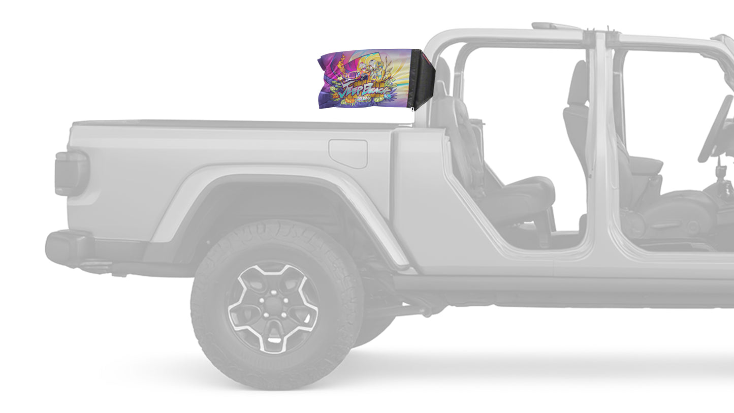Jeep Beach 2024 12"x18" Forever Wave Flag for Jeep Gladiator JT