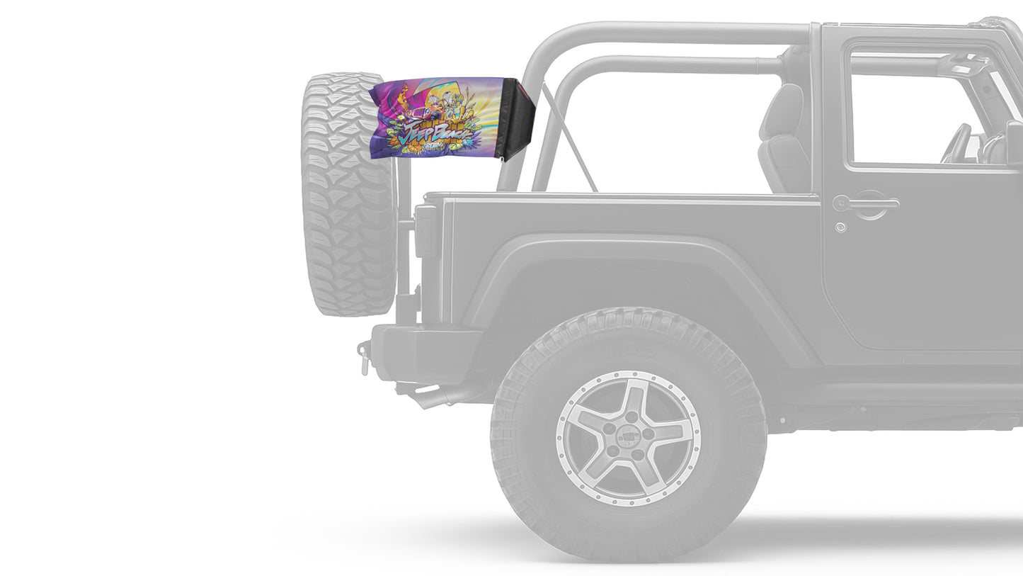Jeep Beach 2024 12"x18" Forever Wave Flag for Jeep Wrangler LJ 2003-2006