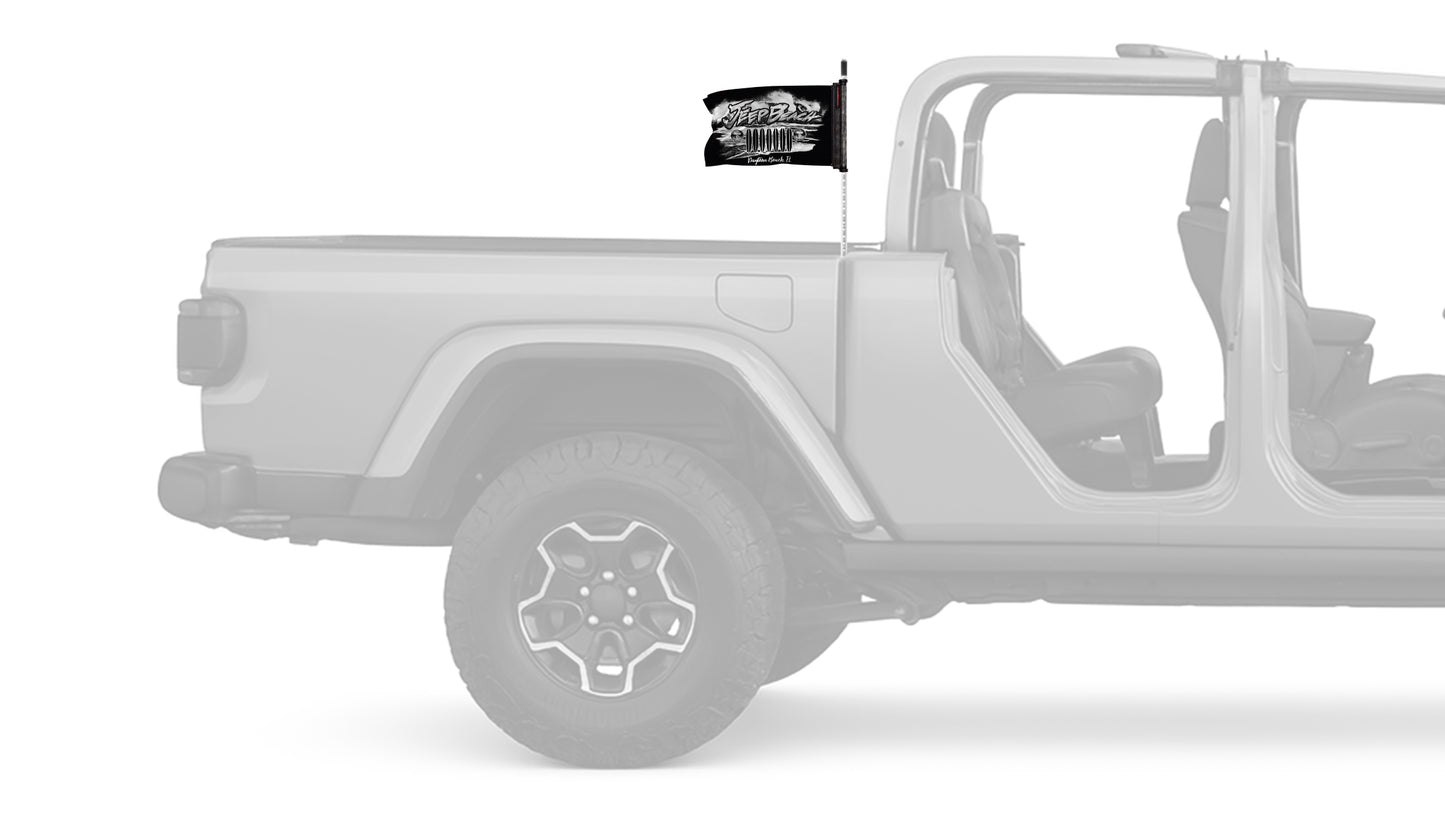 Jeep Beach 12"x18" Forever Wave Flag for Jeep Gladiator JT
