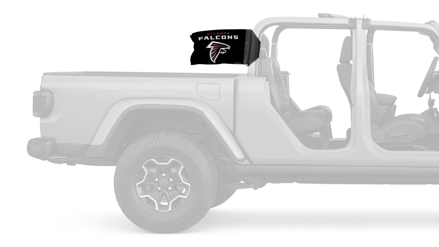Atlanta Falcons 11"x17" Forever Wave Flag for Jeep Gladiator JT