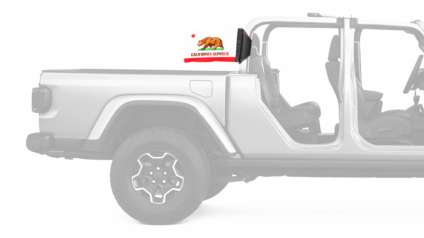 State Flag California 12"x18" Forever Wave Flag for Jeep Gladiator JT