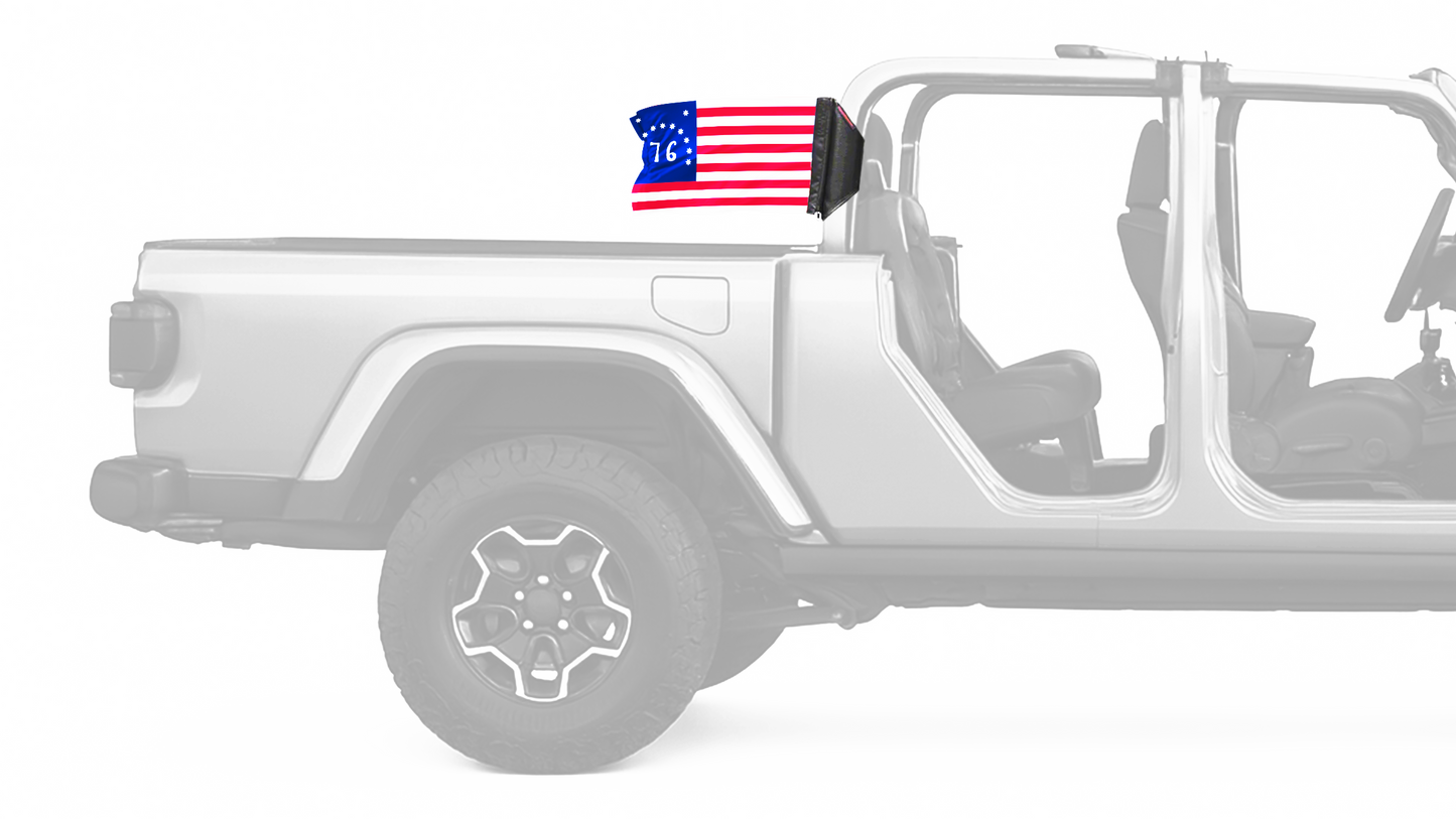 Bennington 12"x18" Forever Wave Flag for Jeep Gladiator JT