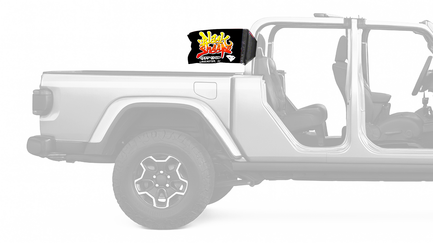 Black Sheep Jeep Club 12"x18" Forever Wave Flag
