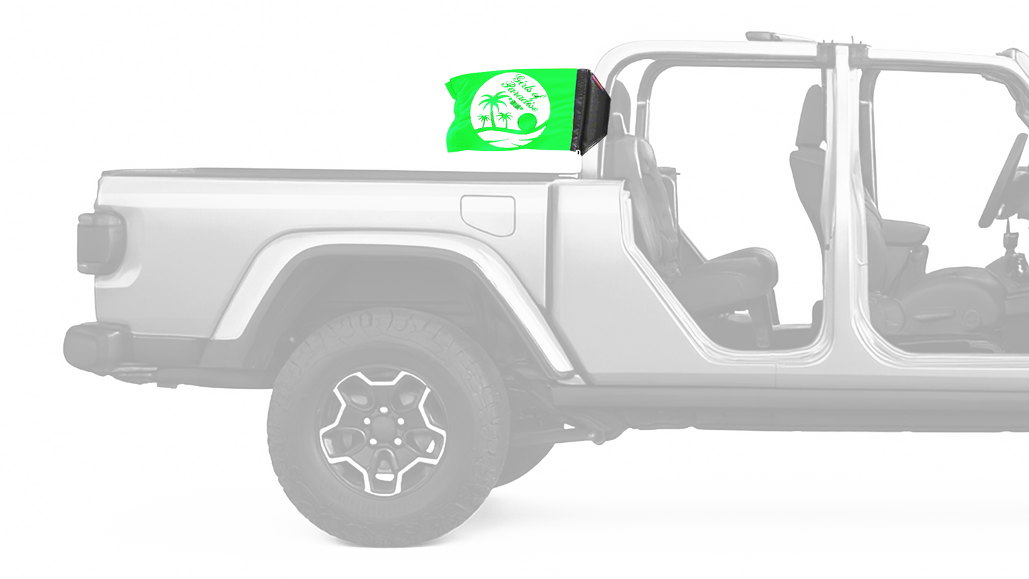 Girls Of Paradise 12"x18" Forever Wave Flag for Jeep Gladiator JT