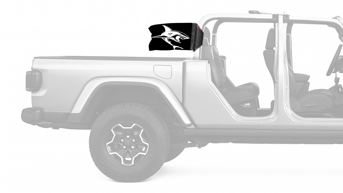 Shark 12"x18" Forever Wave Flag for Jeep Gladiator JT