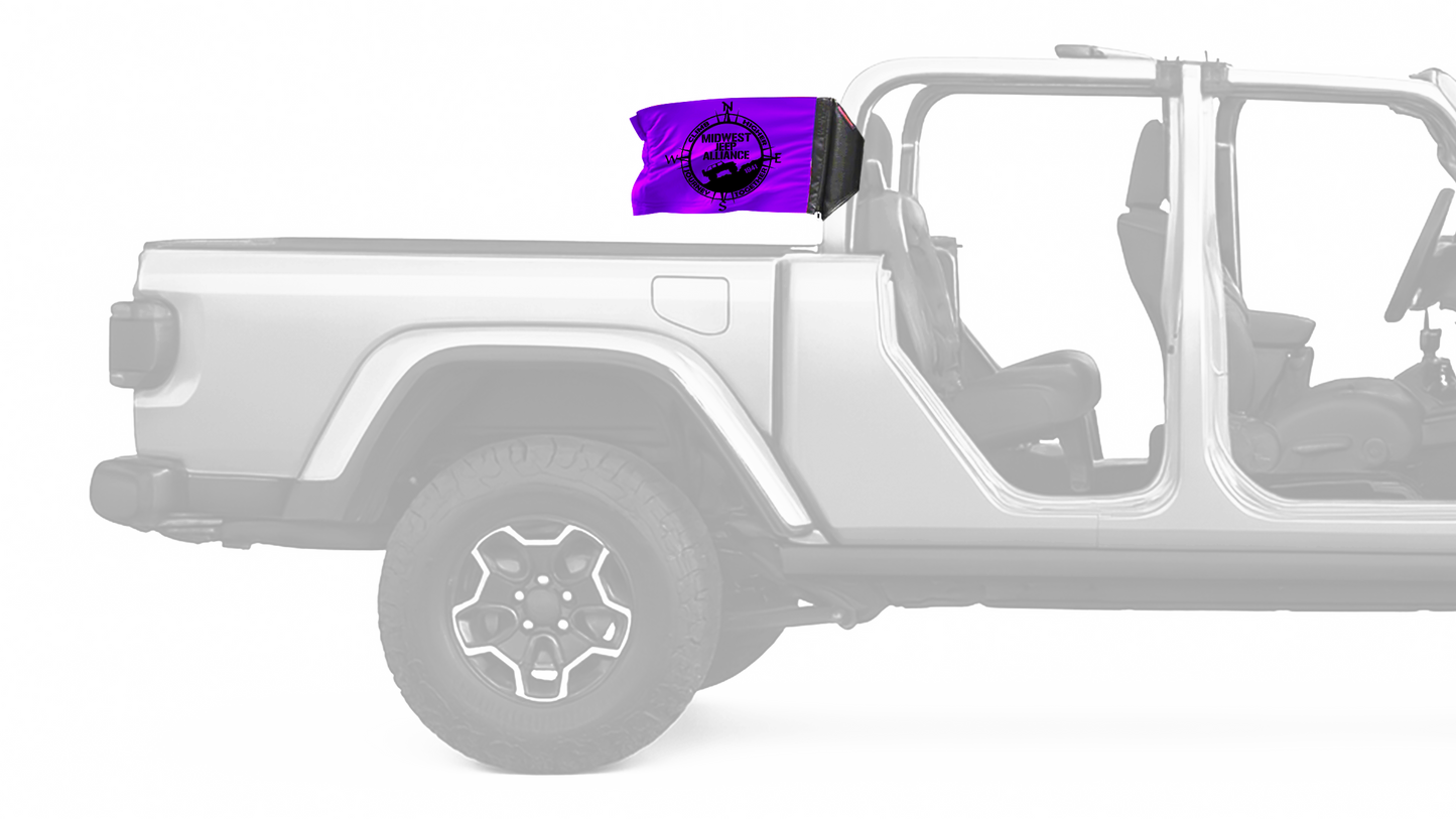 Midwest Jeep Alliance Flag 12"x18" Forever Wave Flag